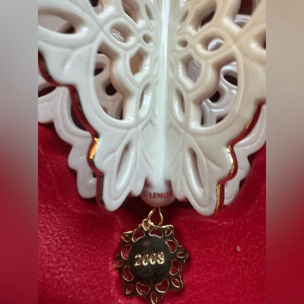 LENOX 2008 FROSTED FANTASY 3D SNOWFLAKE Ornament NEW in BOX Christmas Holiday